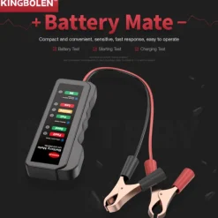 Mini Portable 12V Car Battery Tester Digital Alternator Tester 6 LED Lights Display Car Diagnostic Tool Auto Battery Tester