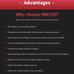 Mini Portable 12V Car Battery Tester Digital Alternator Tester 6 LED Lights Display Car Diagnostic Tool Auto Battery Tester