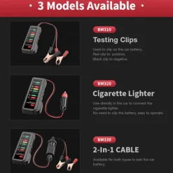 Mini Portable 12V Car Battery Tester Digital Alternator Tester 6 LED Lights Display Car Diagnostic Tool Auto Battery Tester