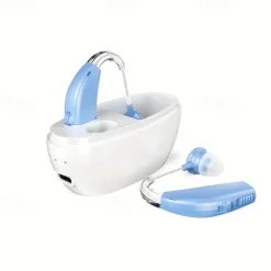 Mini Rechargeable Hearing Aid Digital Bte Hearing Aids Adjustable Tone Sound Amplifier Portable Deaf Elderly Digital Hearing Aid