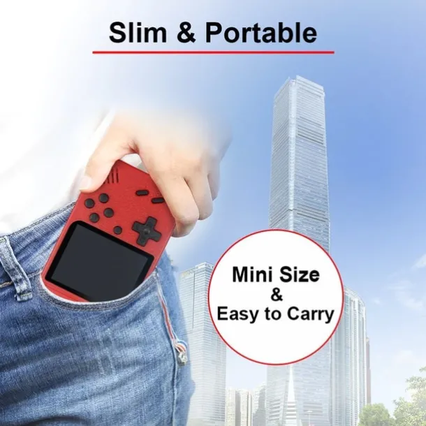 Mini Retro Handheld Games 800 In 1 Games MINI Portable Retro Video Console Handheld Game Players Boy 8 Bit 3.0 Inch Color LCD Screen GameBoy Tiny Tendo Game