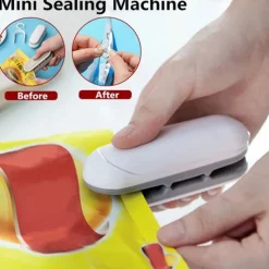 Mini Sealing Machine Portable Heat Sealer Hand Pressure Heat Sealer Tearer Kitchen Accessories For Food Snack Fruit Sealer Bags