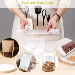 Mini Sealing Machine Portable Heat Sealer Hand Pressure Heat Sealer Tearer Kitchen Accessories For Food Snack Fruit Sealer Bags