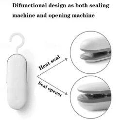 Mini Sealing Machine Portable Heat Sealer Hand Pressure Heat Sealer Tearer Kitchen Accessories For Food Snack Fruit Sealer Bags