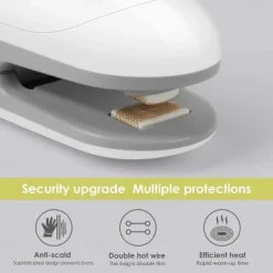 Mini Sealing Machine Portable Heat Sealer Hand Pressure Heat Sealer Tearer Kitchen Accessories For Food Snack Fruit Sealer Bags