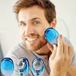Mini Shaver Portable Electric Shaver, 2023 New Upgraded Pocket Shaver USB Mini Shaver Men's Rechargeable Waterproof Compact Electric Shaver Suitable For Home, Car, Travel
