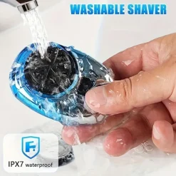 Mini Shaver Portable Electric Shaver, 2023 New Upgraded Pocket Shaver USB Mini Shaver Men's Rechargeable Waterproof Compact Electric Shaver Suitable For Home, Car, Travel