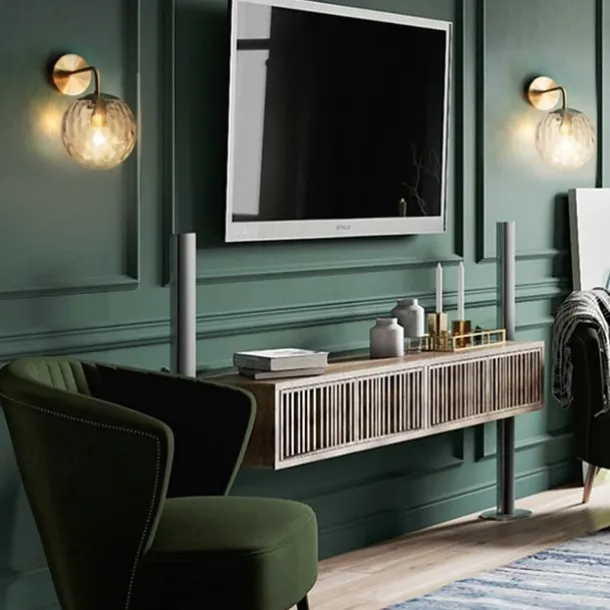 Mini Style Wall Sconce Glass Indoor Wall Lamps for Bedroom Cafes Shops IP20 220-240V Nordic Design