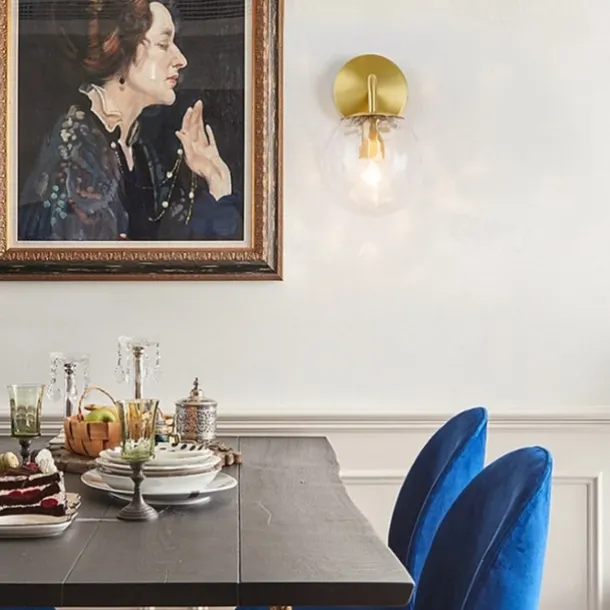 Mini Style Wall Sconce Glass Indoor Wall Lamps for Bedroom Cafes Shops IP20 220-240V Nordic Design