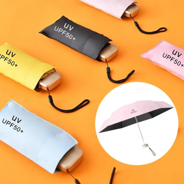 Mini Sun Umbrella Anti UV Parasol Portable Lightweight Women Men Sunshade Umbrella for Waterproof Travel Umbrellas