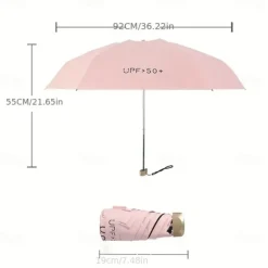 Mini Sun Umbrella Anti UV Parasol Portable Lightweight Women Men Sunshade Umbrella for Waterproof Travel Umbrellas