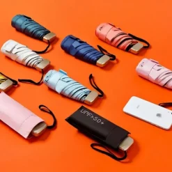 Mini Sun Umbrella Anti UV Parasol Portable Lightweight Women Men Sunshade Umbrella for Waterproof Travel Umbrellas