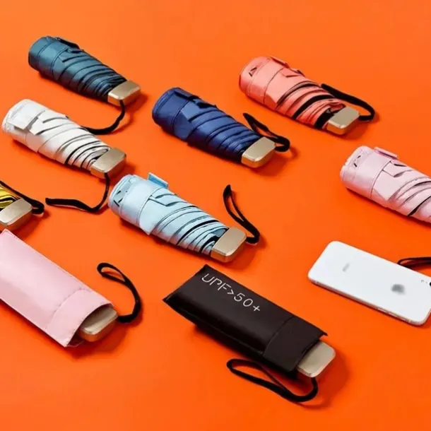 Mini Sun Umbrella Anti UV Parasol Portable Lightweight Women Men Sunshade Umbrella for Waterproof Travel Umbrellas