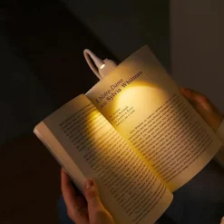 Mini Table Lamp Storage Clip USB Charging 3-color Temperature Stepless Dimming Lamp LED Mini Book Clip Night Light 3W