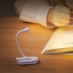 Mini Table Lamp Storage Clip USB Charging 3-color Temperature Stepless Dimming Lamp LED Mini Book Clip Night Light 3W