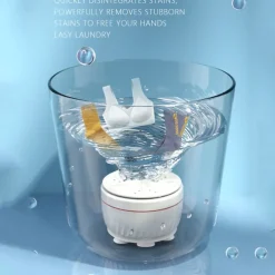 Mini Washing Machine USB Rotating Turbine Portable Washing Machine Socks Underwear Washing Machine