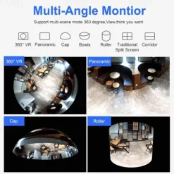 Mini Wireless Camera, HD Indoor Surveillance Monitor, Motion Detection, Night Vision, Wi-Fi Smart Camcorder, Video Recording & Remote Monitoring for Home Security
