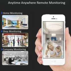 Mini Wireless Camera, HD Indoor Surveillance Monitor, Motion Detection, Night Vision, Wi-Fi Smart Camcorder, Video Recording & Remote Monitoring for Home Security