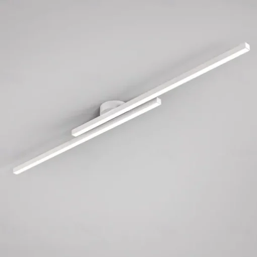 Minimalist Ceiling Light Long Strip Semi Flush Mount Ceiling Lamp, Modern Chandeliers Linear Close-to-Ceiling Lights for Living Room Bedroom Hallway Kitchen ONLY DIMMABLE with REMOTE CONTROL 110-240V