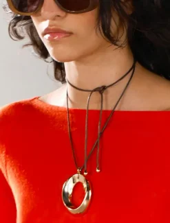 Minimalist Silver Hollow Circle Pendant Necklace & Earrings Set – Modern Geometric Jewelry for Women