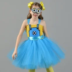 Minion Halloween Costume Tutu Dress Up Kid's Girls' Children's Day New Year Party Easy Halloween Costumes Dress Up