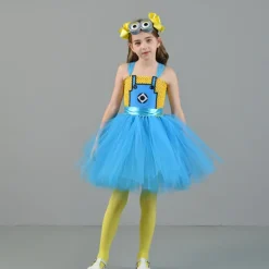Minion Halloween Costume Tutu Dress Up Kid's Girls' Children's Day New Year Party Easy Halloween Costumes Dress Up