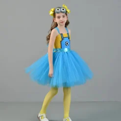 Minion Halloween Costume Tutu Dress Up Kid's Girls' Children's Day New Year Party Easy Halloween Costumes Dress Up