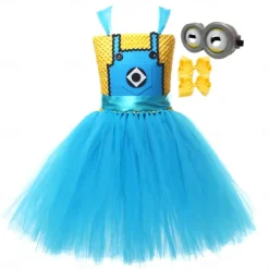 Minion Halloween Costume Tutu Dress Up Kid's Girls' Children's Day New Year Party Easy Halloween Costumes Dress Up
