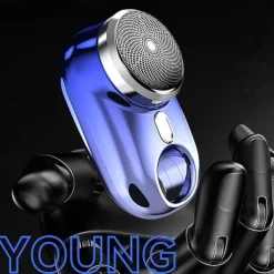 Mini-Shave Portable Electric Shaver for Men Wet Dry One-Button Mini Razor Electric-Upgrade Rechargeable Travel Electric Razor