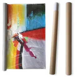 Mintura Handmade Boat Landscape Oil Paintings On Canvas Wall Art Decoration Modern Abstract Texture Picture For Home Decor Rolled Frameless Unstretched Painting