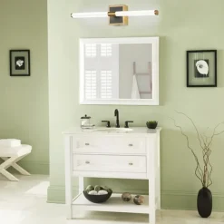 Mirror Front Lamp LED Bathroom Strip Wall Lamp Living Room Stair Aisle Lamp Bronze Tube Bedroom Bedside Lamp