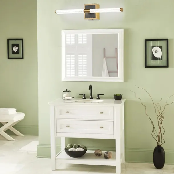 Mirror Front Lamp LED Bathroom Strip Wall Lamp Living Room Stair Aisle Lamp Bronze Tube Bedroom Bedside Lamp