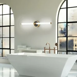 Mirror Front Lamp LED Bathroom Strip Wall Lamp Living Room Stair Aisle Lamp Bronze Tube Bedroom Bedside Lamp