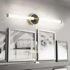 Mirror Front Lamp LED Bathroom Strip Wall Lamp Living Room Stair Aisle Lamp Bronze Tube Bedroom Bedside Lamp