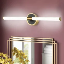 Mirror Front Lamp LED Bathroom Strip Wall Lamp Living Room Stair Aisle Lamp Bronze Tube Bedroom Bedside Lamp