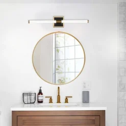 Mirror Front Lamp LED Bathroom Strip Wall Lamp Living Room Stair Aisle Lamp Bronze Tube Bedroom Bedside Lamp