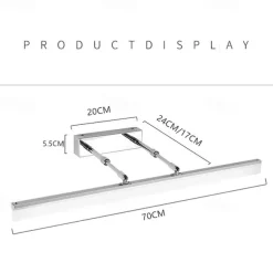 Mirror LED Vanity Light Bathroom Lighting Living Room Bathroom Iron Wall Light IP66 Generic 16 W