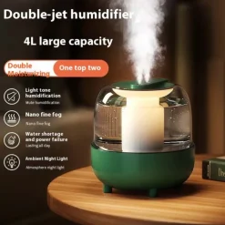 5000ML Air Humidifier USB Double Spray Port Heavy Fog Aroma Difuser Essential Oil Electric Air Freshener for Home Bedroom Office