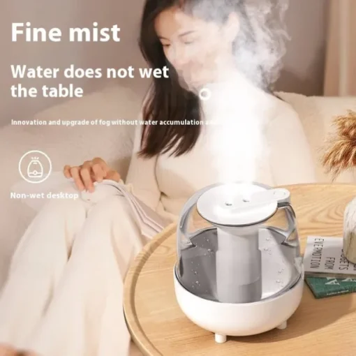5000ML Air Humidifier USB Double Spray Port Heavy Fog Aroma Difuser Essential Oil Electric Air Freshener for Home Bedroom Office