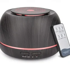 300ML Aroma Essential Oil Diffuser8 Hours Wood Grain Cool Mist Aromatherapy Diffuser with Remote ControlUSB-C Power CableTimer 7 Color Light Changing.Scent Air Humidifier for HomeBedroom
