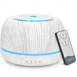300ML Aroma Essential Oil Diffuser8 Hours Wood Grain Cool Mist Aromatherapy Diffuser with Remote ControlUSB-C Power CableTimer 7 Color Light Changing.Scent Air Humidifier for HomeBedroom