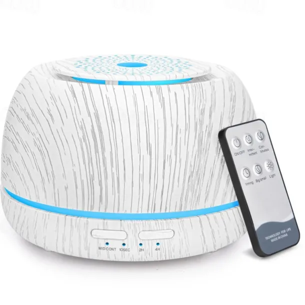 300ML Aroma Essential Oil Diffuser8 Hours Wood Grain Cool Mist Aromatherapy Diffuser with Remote ControlUSB-C Power CableTimer 7 Color Light Changing.Scent Air Humidifier for HomeBedroom