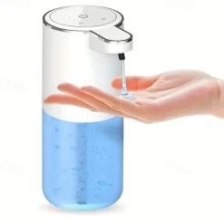 380mL Capacity Automatic Soap Dispenser - Touchless USB Rechargeable and Motion-Sensing Technology
