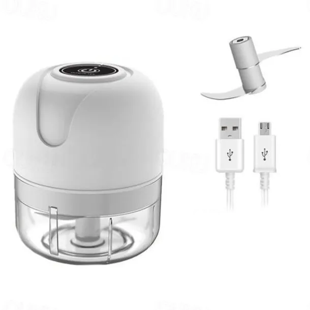 100/250ml Electric Mini USB Garlic Masher Wireless Garlic Grinder Press Mincer Vegetable Chili Meat Grinder Food Chopper Kitchen Tools