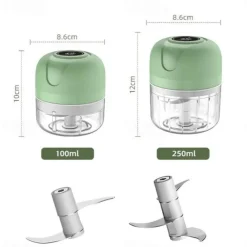 100/250ml Electric Mini USB Garlic Masher Wireless Garlic Grinder Press Mincer Vegetable Chili Meat Grinder Food Chopper Kitchen Tools