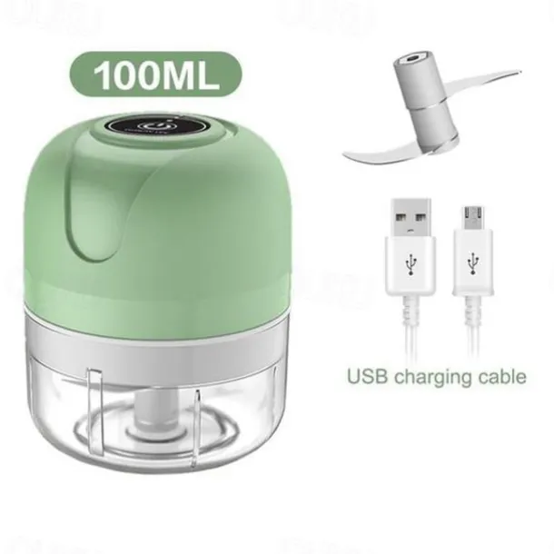 100/250ml Electric Mini USB Garlic Masher Wireless Garlic Grinder Press Mincer Vegetable Chili Meat Grinder Food Chopper Kitchen Tools