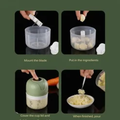 100/250ml Electric Mini USB Garlic Masher Wireless Garlic Grinder Press Mincer Vegetable Chili Meat Grinder Food Chopper Kitchen Tools