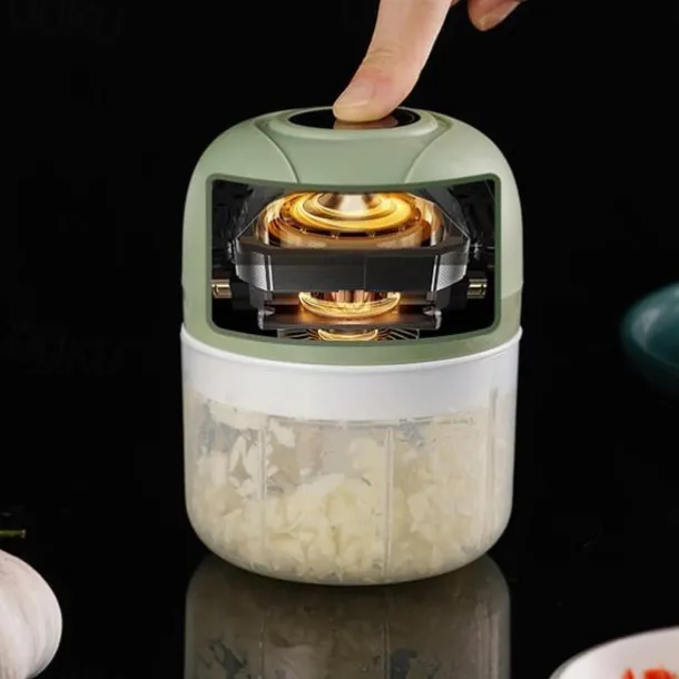 100/250ml Electric Mini USB Garlic Masher Wireless Garlic Grinder Press Mincer Vegetable Chili Meat Grinder Food Chopper Kitchen Tools