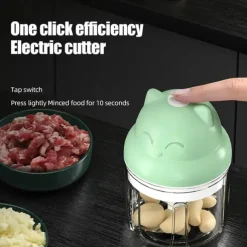 100/250ml Mini Electric Garlic Masher Press Mincer Portable Wireless Grinder Machine Food Chopper Kitchen Tools