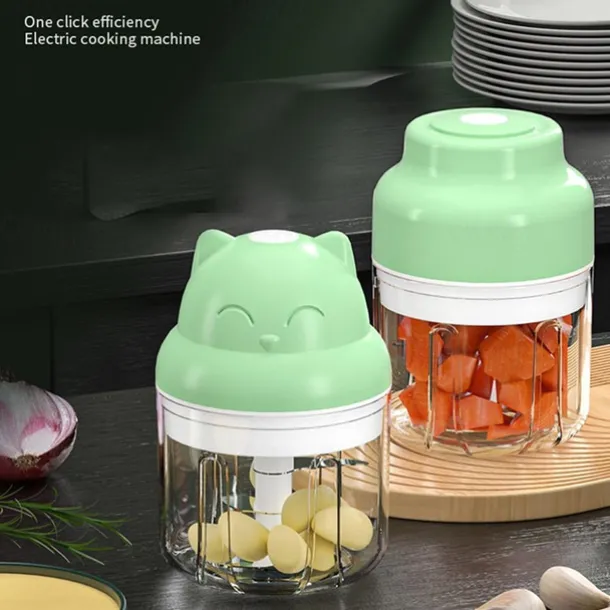 100/250ml Mini Electric Garlic Masher Press Mincer Portable Wireless Grinder Machine Food Chopper Kitchen Tools